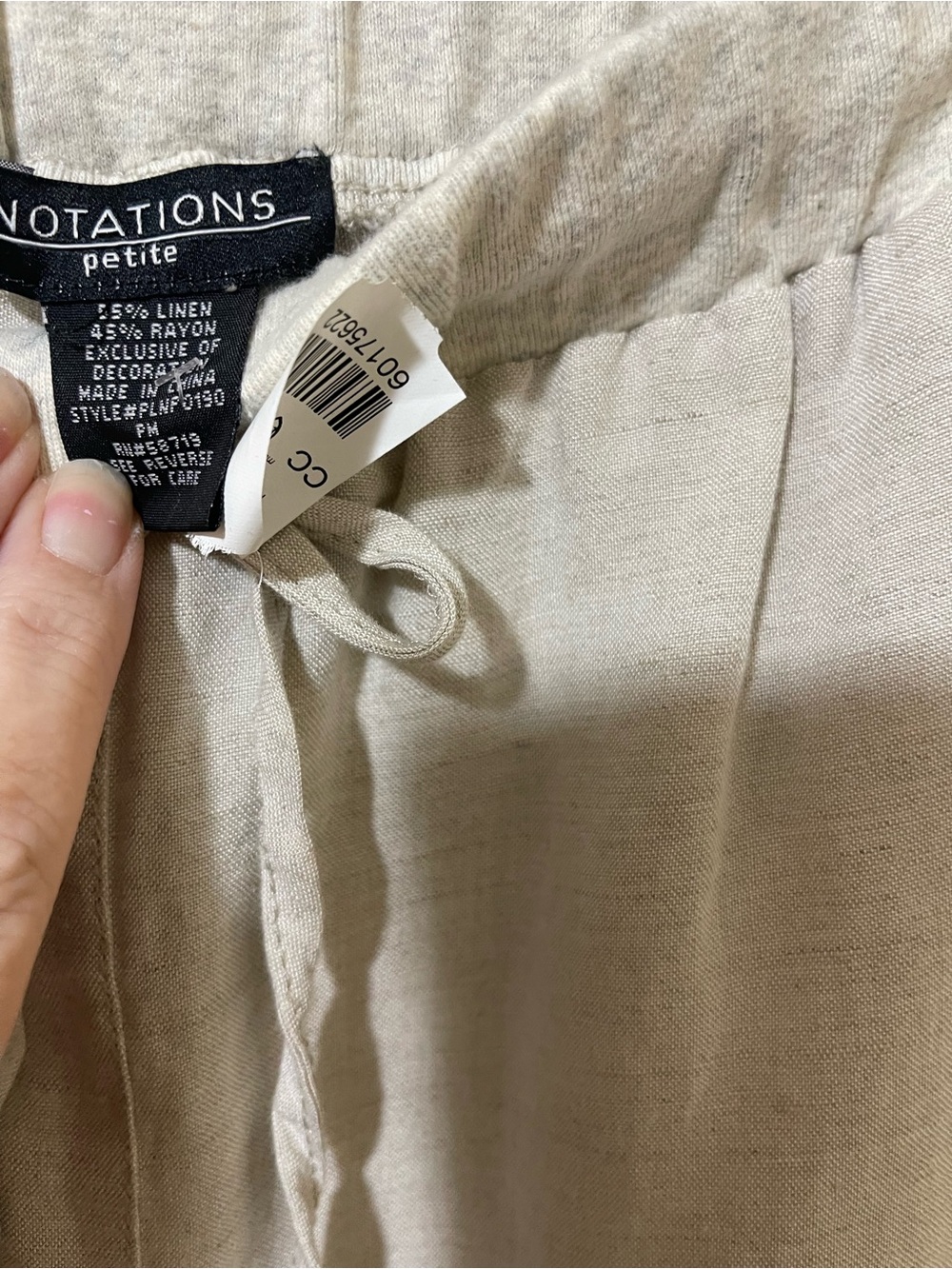 Women’s Notation Linen Pants in US Petite Medium BNWT - Picture 2 of 4